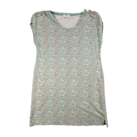 T by Talbots Dresses & Skirts - T by Talbots Dress Women's Large Petite Cap Sleeve Jersey Medallion Scroll Teal